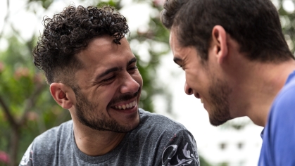 Smiling men
