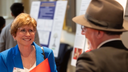 Sandra Lanman with Dean Leibowitz