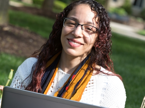 Female student outdoors