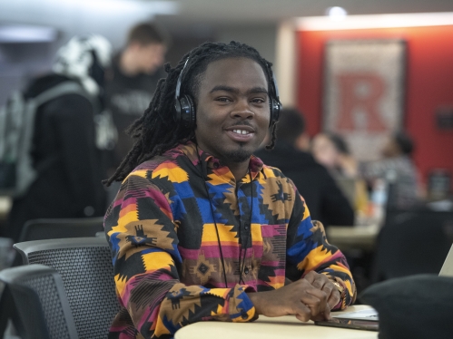 Student at desk