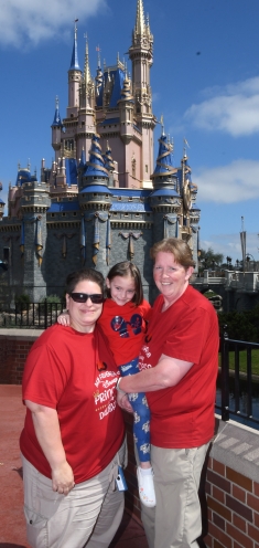 Patricia Langdon with her daughter and wife